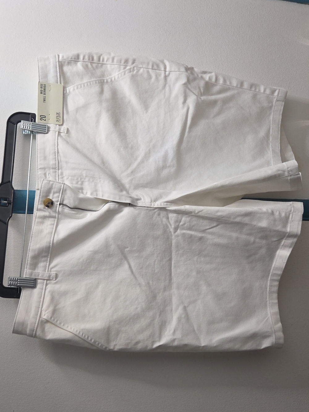 a.n.a White Denim Ankle Shorts